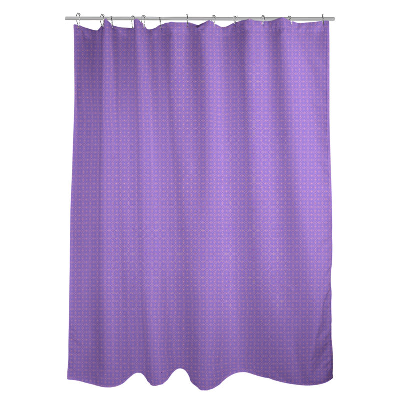 Rideau de douche simple Katelyn Elizabeth, Mauve / Rose