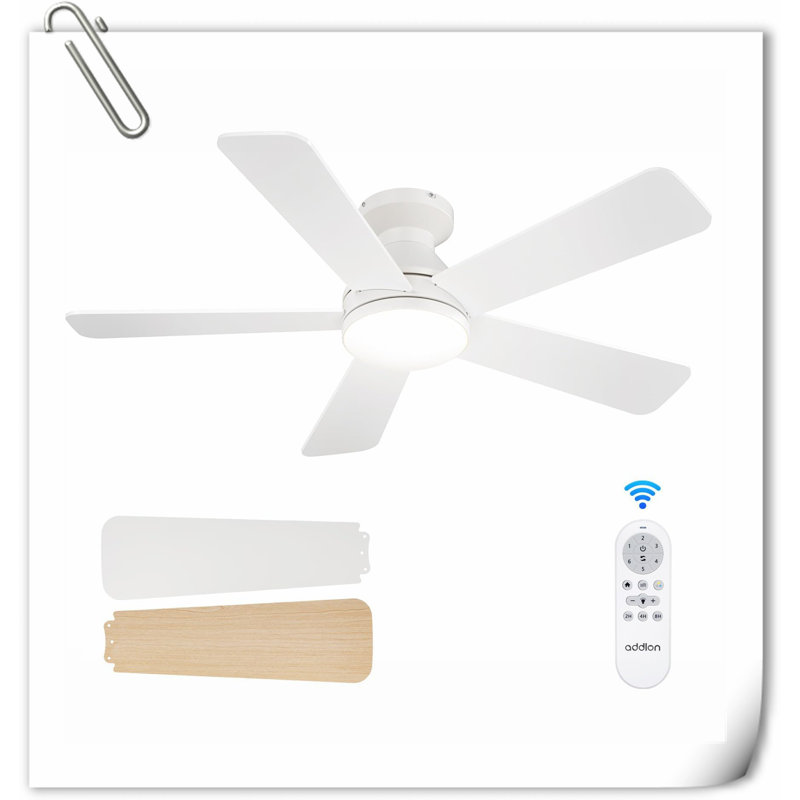 Myhrren Ceiling Fan with LED Lights, White