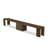 6 pc Modern Dining Table Set contains an Extendable Rectangle Kitchen Table, 1 Coffee Table, 2 Dining Chairs and 2 Modern Benches, Antique Walnut-1924261978
