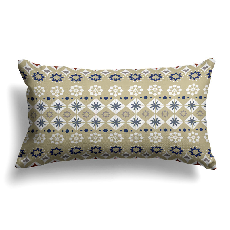 Coussin Shape Synergy, Bleu / Crème