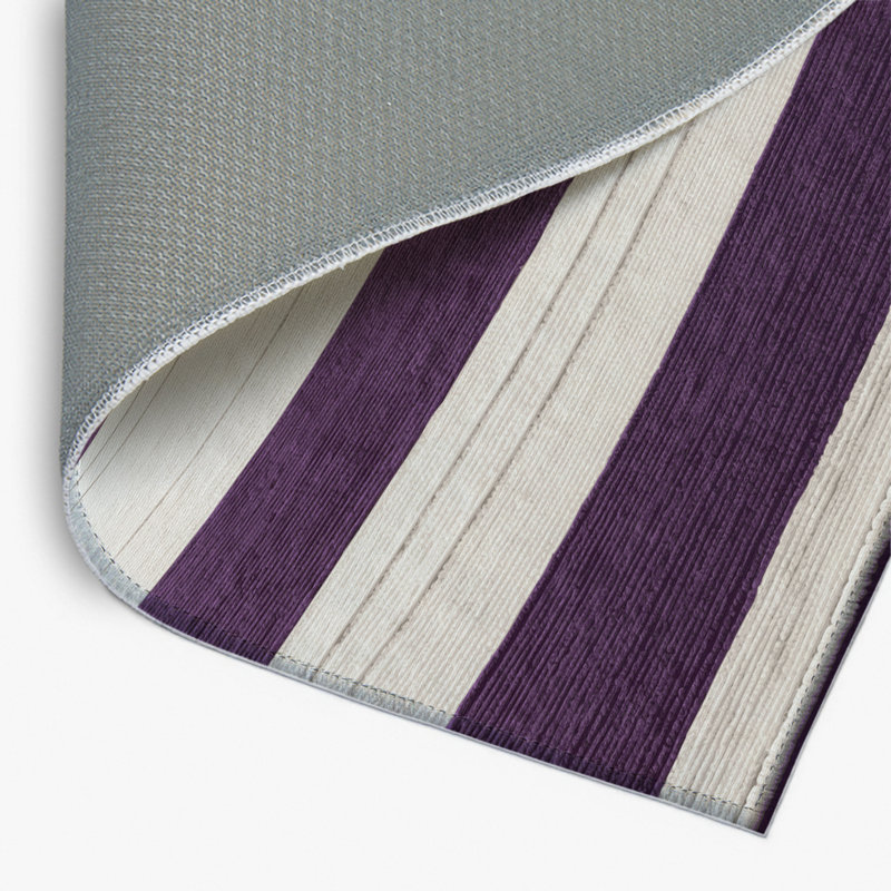 Tapis intérieur / extérieur gris HorizontalStripes, Rectangulaire 2 pi x 3 pi