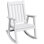 Chaise berçante d'extérieur en résine pour terrasse, patio et balcon