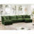 Slipcovered U Shape Sectional Deep Seat Sofa, Comfy Cloud Couch With French Edges And Multiple Big Pillows For Modern Living-585449604-585449607