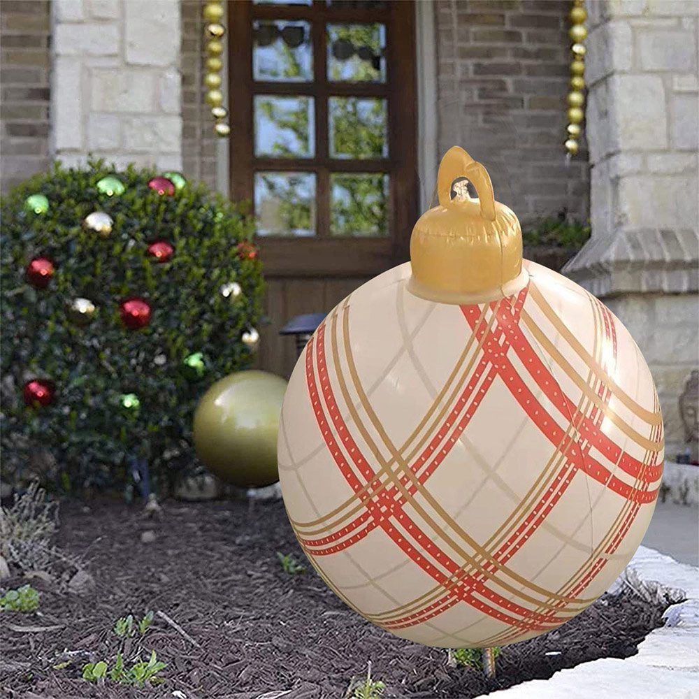 The Holiday Aisle® Giant Christmas Ball PVC Inflatable | Wayfair