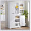 Garde-manger cannelé de 72 pouces avec 3 tiroirs à clavier et 6 tablettes de porte réglables pour un rangement polyvalent et un design élégant-438529602