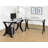 L-Shaped Glass Top Computer Desk