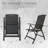 2Pcs Aluminium Folding Chairs - Reclining Sling Lawn With Adjustable For Outdoor, Garden, Porch Fabric 2 Patio High Porch, Garden