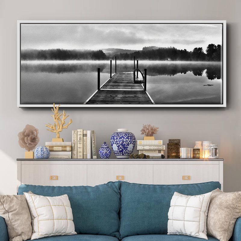 August's Garden I- Framed Canvas