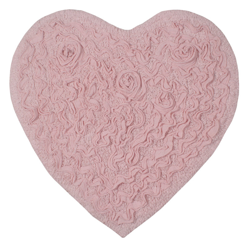 Tapis de salle de bain, Rose, L 25 po x L 25 po