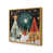 Cadre simple en or poli, bois massif