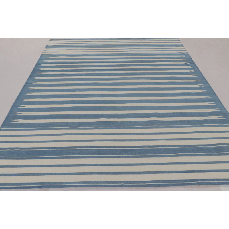 Cotton Striped Area Rug, Rectangle 12' x 15'