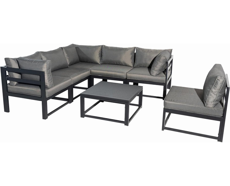 Lasher - Person Patio Conversation Set with Cushions, 6