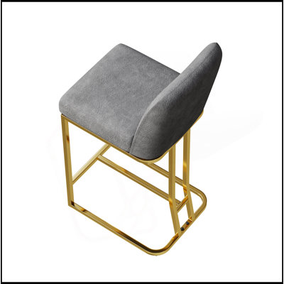 Ensemble de 2 chaises de bar de style moderne avec une conception simple, des tabourets hauts confortables au design créatif et des chaises de salle à manger flexibles convenant aux bars, aux restaurants ou aux comptoirs de cuisine