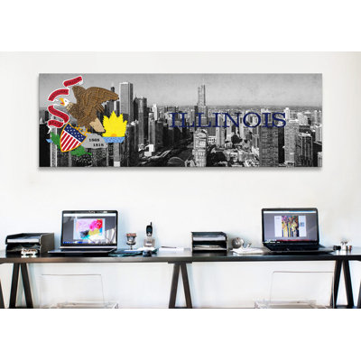 Pavillon illinois, chicago, impression panoramique sur toile