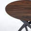 Table de salle à manger avec pieds croisés en métal et plateau en panneau de fibres à densité moyenne, table de cuisine moderne pour le salon, table ronde-93177779-93177804-93177807
