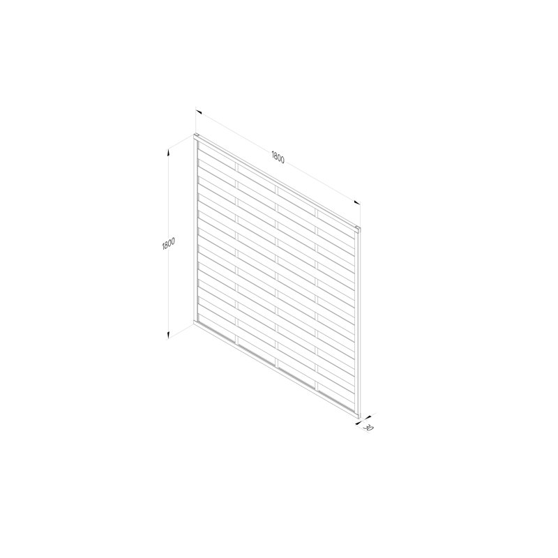 180cm H x 180cm W Natural Timber Fence Panels
