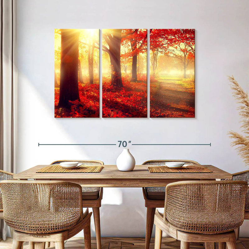 Harnek Sunny Fall Forest, 36" H x 57" W