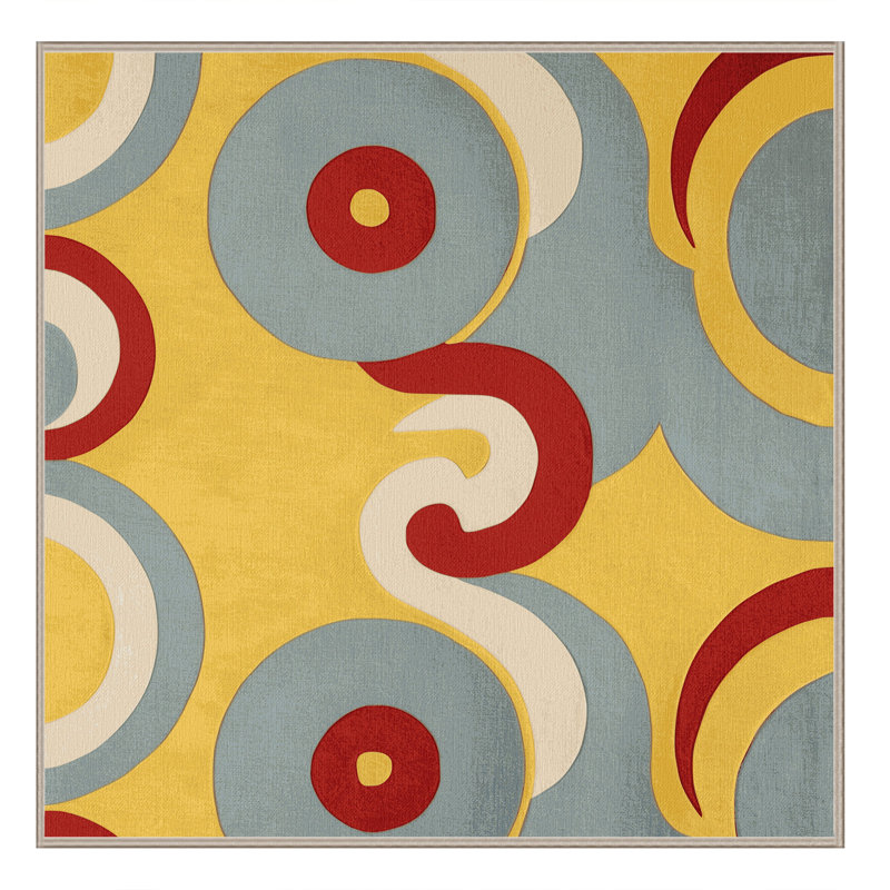 Retro Dash Rug, Square 6'