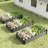 6x3 Ft Galvanized Steel Raised Garden Bed Kit - 1ft High, Outdoor Metal Planter Box for Vegetables, Herbs, Flowers & Plants | Easy Assembly, Rust-Resistant, Durable，set of 5-856242117-856242119