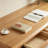 Burlywood Solid Pine Storage Rectangle Desk-1406145890