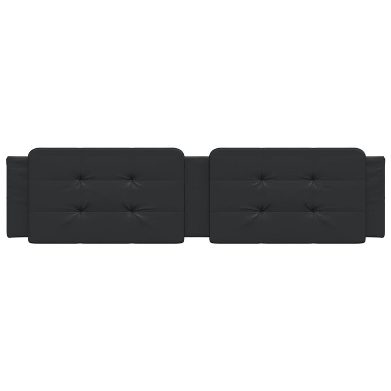 vidaXL Headboard Cushion Black, King, Black