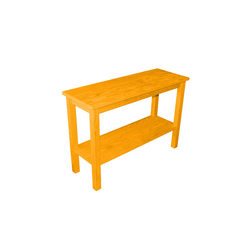 Haralan 44'' Solid Wood Console Table, Honey