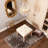 Square Upholstered Rustic Ottoman Bench