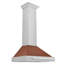 ZLINE 30 in. Convertible Stainless Steel Range Hood with Copper Shell and Handle (KB4STX-C-30)