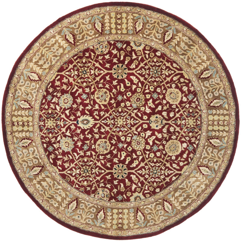 Evie New Zealand Wool Oriental Rug, Round 8'