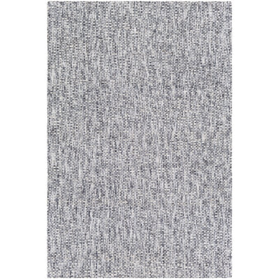 Tapis gris clair fait à la main