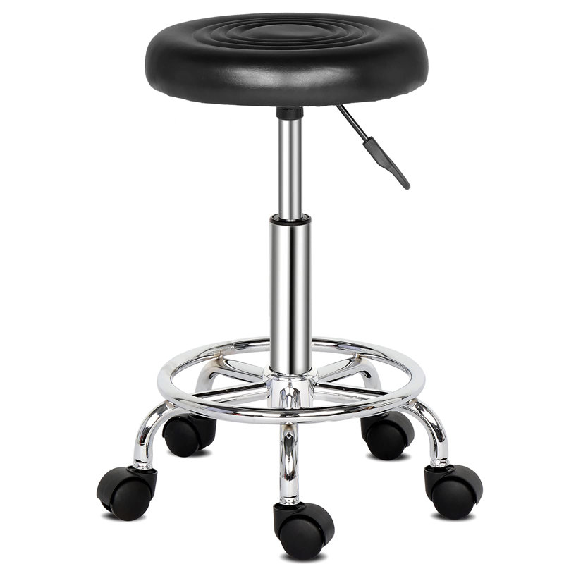 Metal Accent Stool, Black