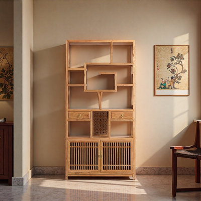 New Chinese Retro Minimalist Style Bookcase