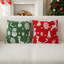 Abstract Red + Green Backrest Cushion