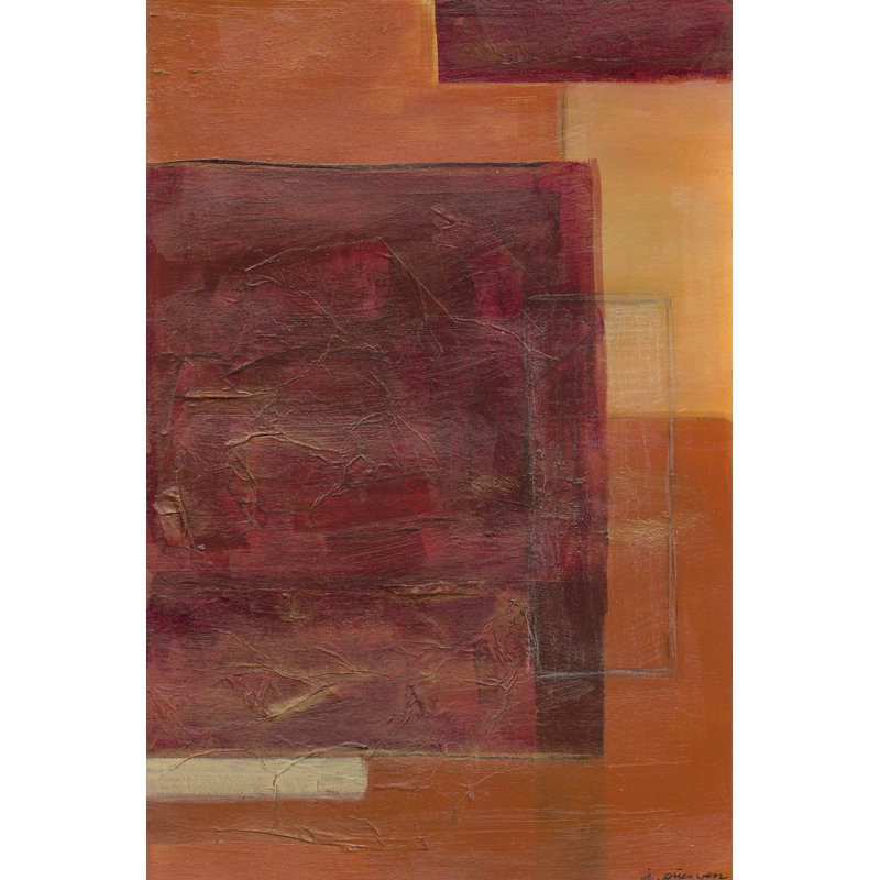 Orange Two-Step IV - Wrapped Canvas Art Prints, 46cm H x 30cm W x 3.8cm D
