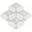 Benes 10.02 in. x 10.02 in. Polished Diamond Marble and Pearl Mosaic Wall Tile (0.69 Sq. Ft./ each)-90695261