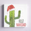 « feliz navidad cactus », impression sur toile tendue