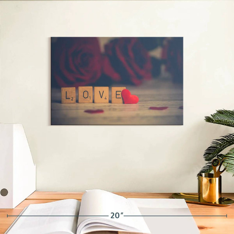 Tergel Love Blocks - cœur, H 8 po x l 12 po