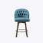 Tabouret de comptoir pivotant rembourré à 360 degrés, H 26 po-1518843719