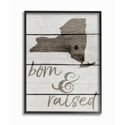 «Born And Raised New York State», art textuel