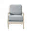 Chaise rembourrée en polyester avec 4 pieds