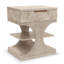 Manhattan Valley - Table de chevet décorative 1 tiroir - Finition rose cendré-188109572