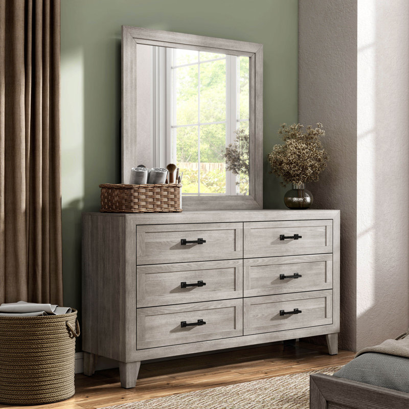 Commode 6 tiroirs avec miroir Eckhoff