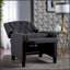 Chaise classique en tissu gris foncé avec accoudoirs rivetés élégants et pieds en bois de bouleau durable pour un confort moderne-1423025809