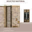 Écran d'intimité à 4 panneaux, pliable portable 5,5 pi. Panneau de séparation de pièce en bois tissé à la main pour le vestibule, intimité. Style,