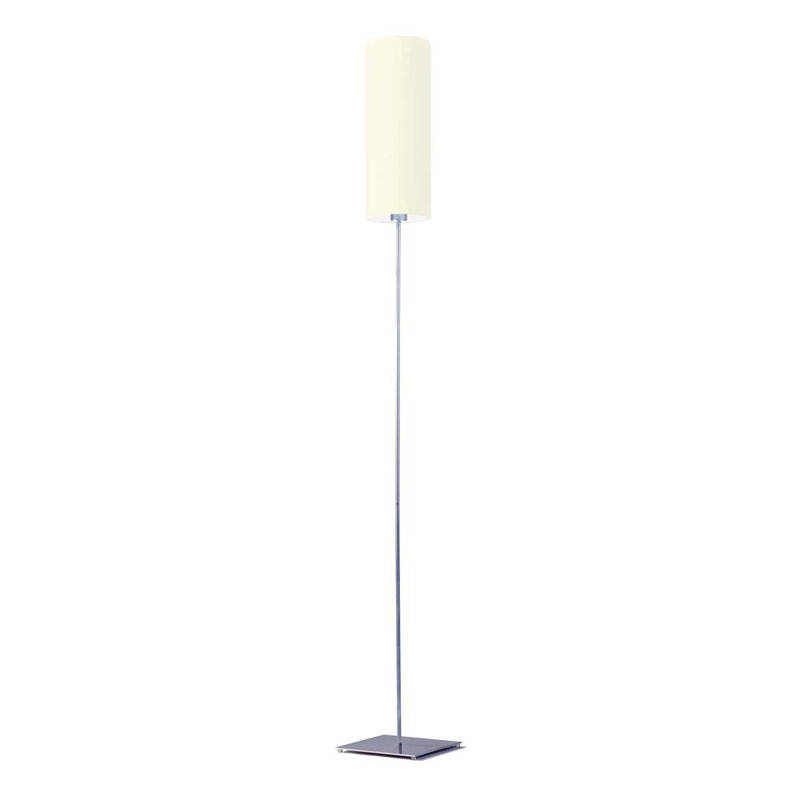 Florencja 165cm Traditional Floor Lamp, Ecru, Silver