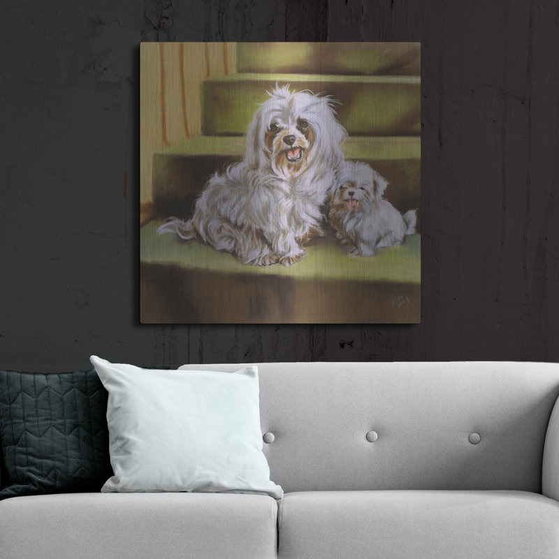 " Maltese " by Barbara Keith, 36" H x 36" W