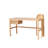 Elowen 51" Solid Ash Wood Writing Desk