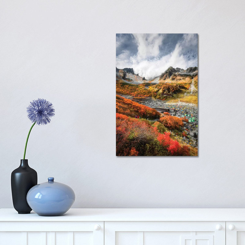 Autumn in Japan XXI 1 Piece Wall Art on Canvas, 45.72cm H x 30.48cm W x 1.91cm D, Wrapped Canvas