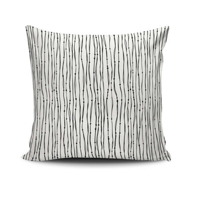 Erinisha Decorative Cushion Cover, 17 x 17 Inches, 50% Cotton / 50% Polyester | Machine Washable at 104°F, Ironable, Concealed Zip Closure | Perfect for Living Room, Bedroom, and Stylish Home Décor