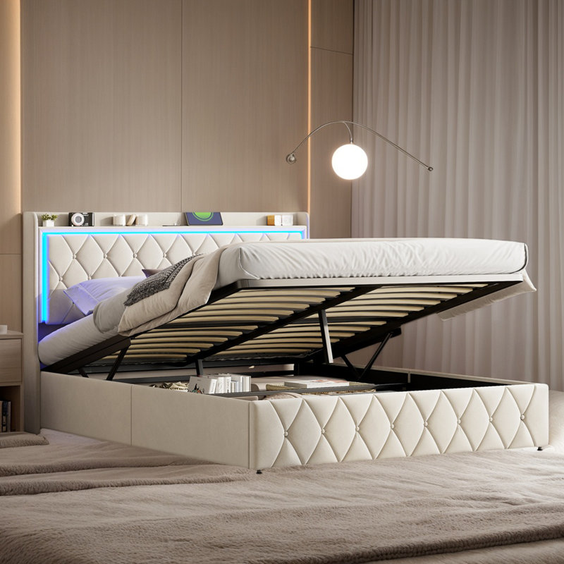 Ottoman Storage Bed, European Double (140 x 200 cm)